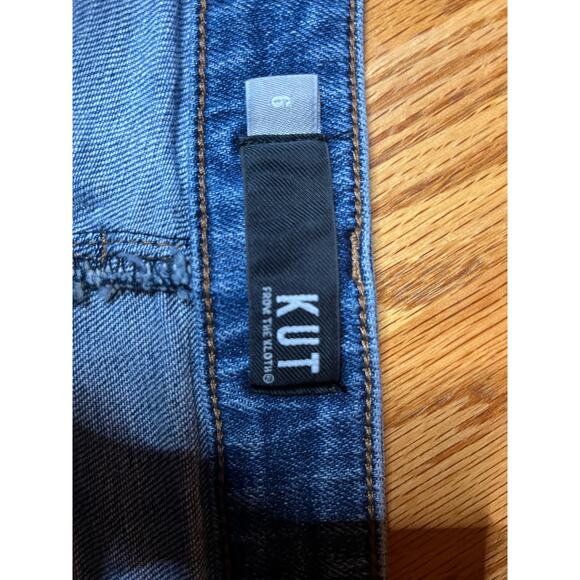 Kut from the Kloth Reese Ankle Straight Leg jeans size 6 detroyed fray hem retro - Picture 5 of 7